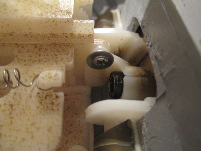 Closeup of how much material was removed for the recoil to have sufficient throw