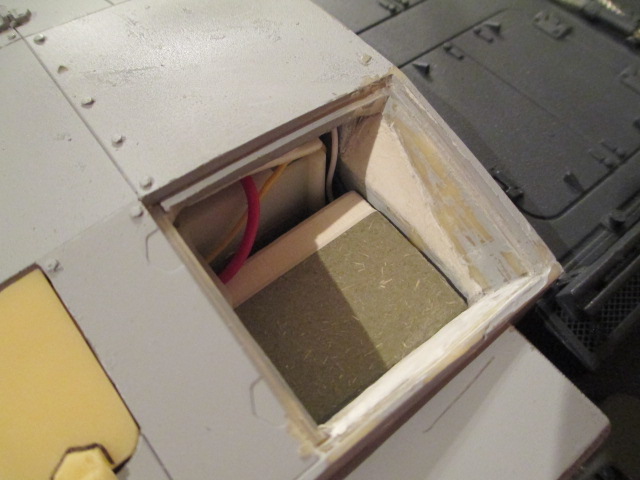Top side view of the shelf