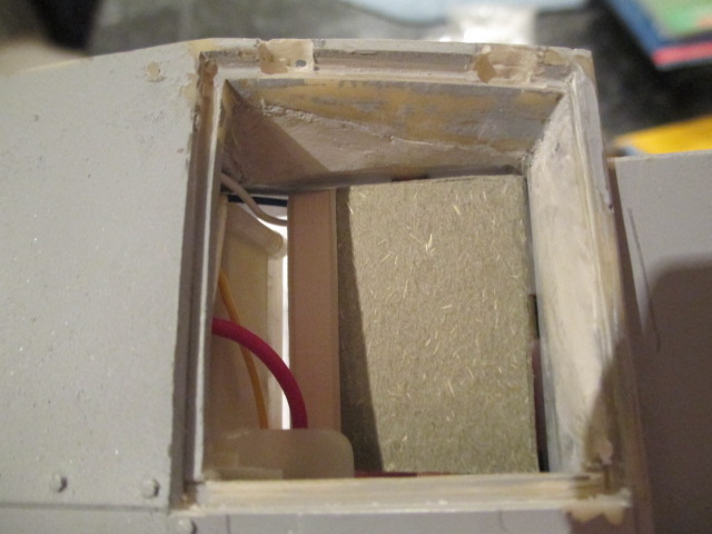Armor plate inletting for rear hatch panel