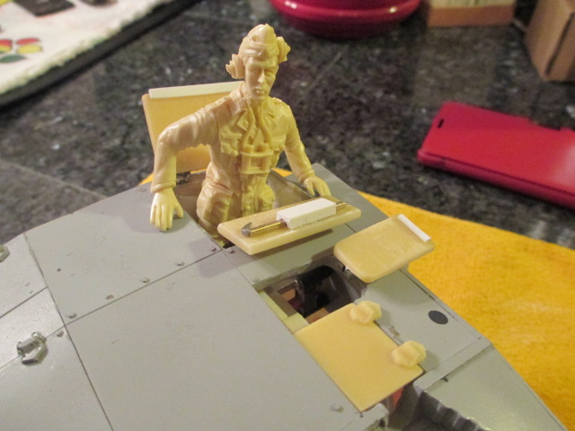 The Commander is a resin, early war version and should look great in the StuG.