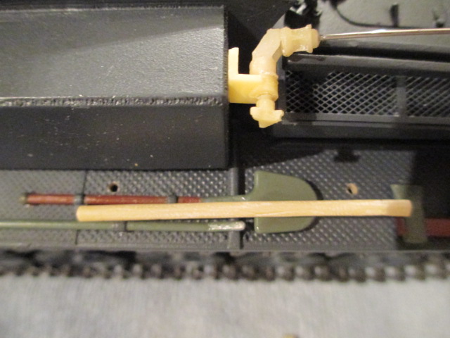 The uprights were drilled and pinned into place