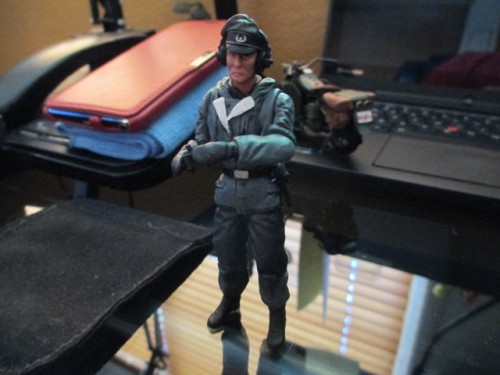 Binocs and a Walther.  Just a little touch up needed and I have my second crewman