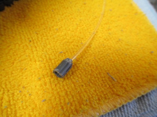 Cap for the MG led made out of a pen part.