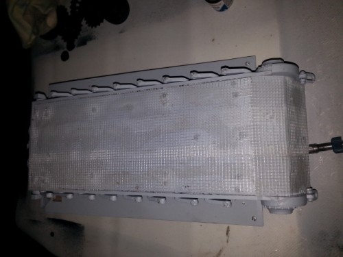 Full view of base waffle patterned