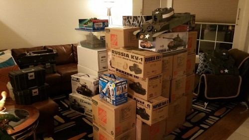My tanks this Sunday past