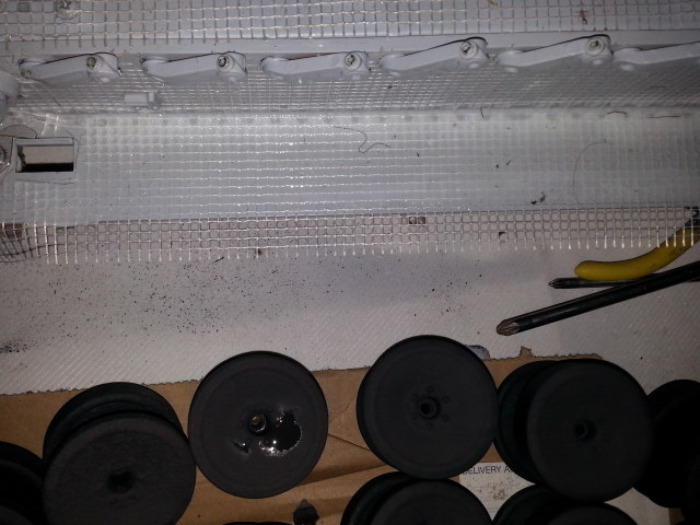 Thats the lower hull waffle patterned just let dry then stone chip and paint