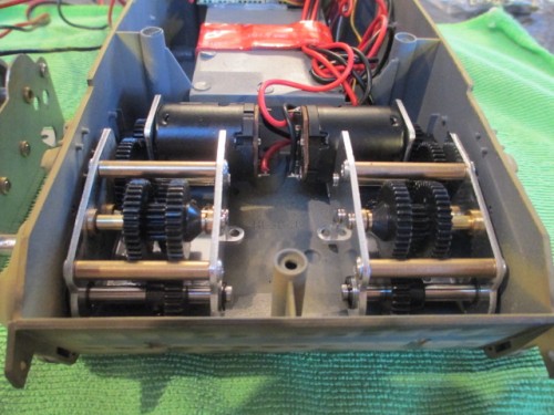 Low profile gearboxes are a drop in fit and require two screws to mount instead of three and wind up being very stable.