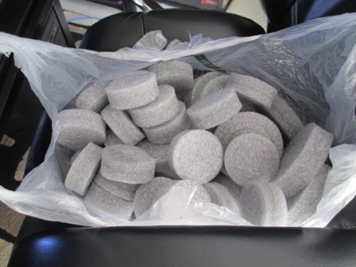 Styrofoam discs and rings
