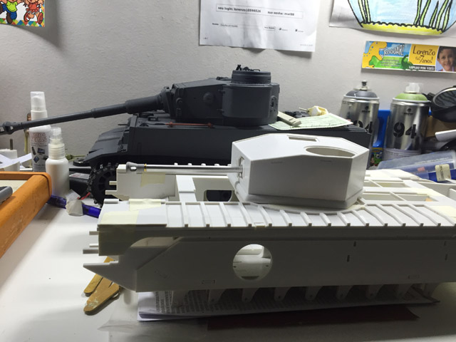 Churchill next to my early production Tiger I