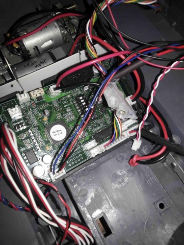 view of wiring and board