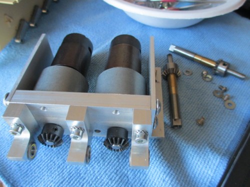 The shafts will not be installed until the lower hull painting is done.