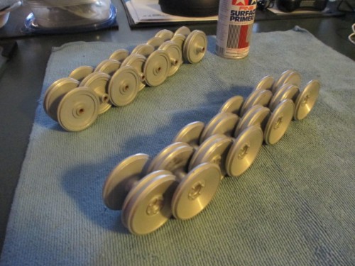 I cannot say enough good about these road wheels.  Perfectly milled and almost as light as the original plastic ones.