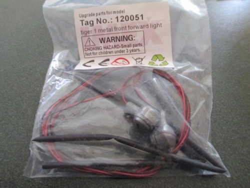 the LEDs and wiring for headlights