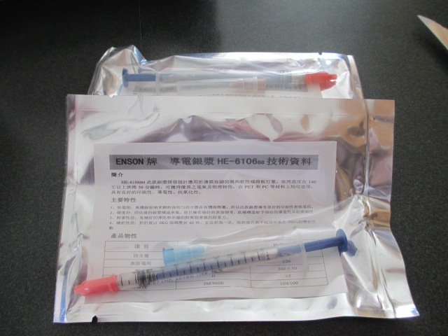Solder paint in syringes