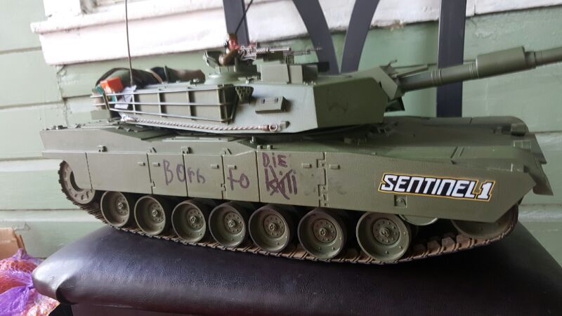 I thought the idea of having something written on the side would be cool, written in Sharpie marker