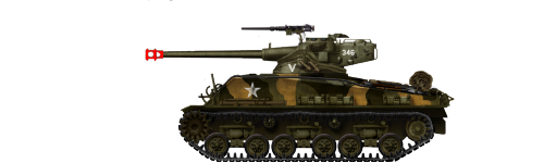 A M4A3 Sherman with a AMX-13  oscillating turret and a autoloader inside.