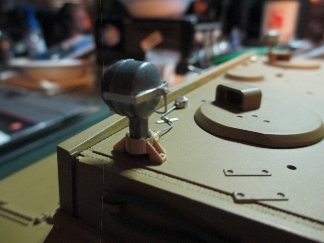Back view of the handle and mount