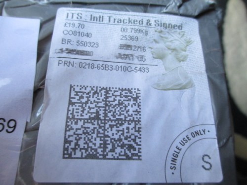I love seeing the Queen embossed on parcels.