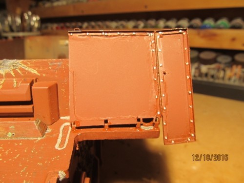 Amber left front fender underside...fully hinged to be able to flip up.