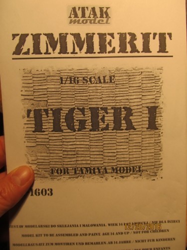 Received Atech Zimmerit kit