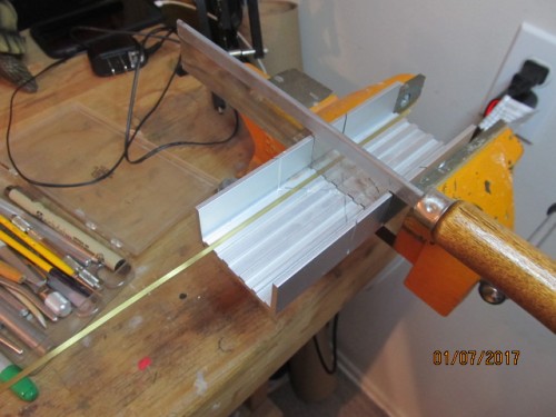 Making Track recovery cable stowage points for port side hull.