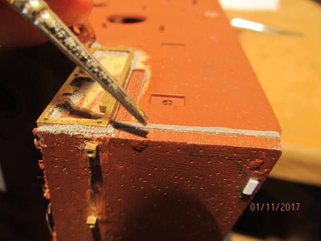 Then just slowly push end into the putty to get the desired affect. Remember this does not have to be perfect. Many times weld seams were not uniform.