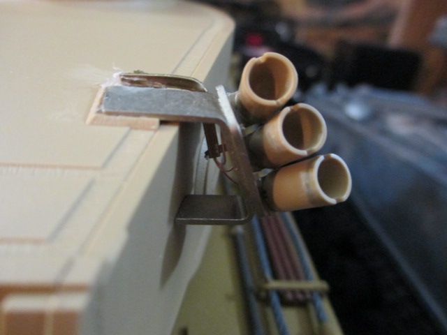 I used the 24 hour epoxy again so tomorrow night I can start painting the turret.