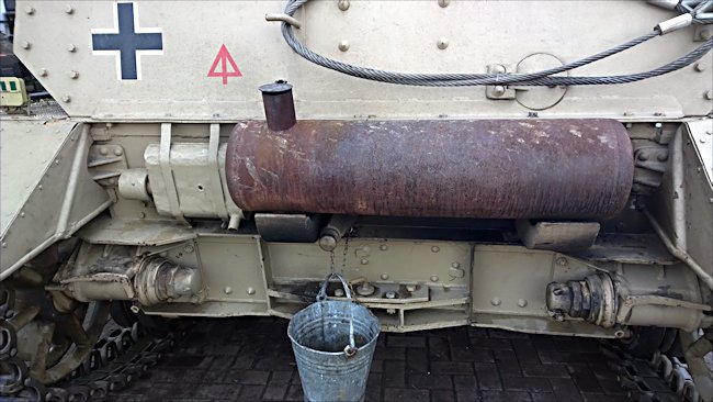 Convoy light on a surviving Panzer IV