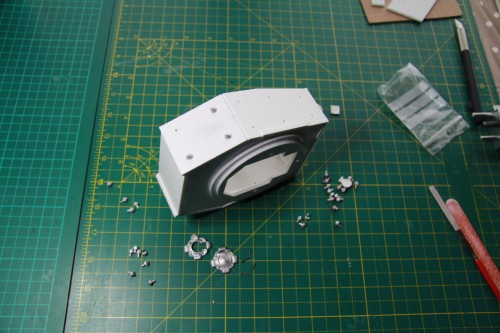 Turret rivets bonded in place with epoxy