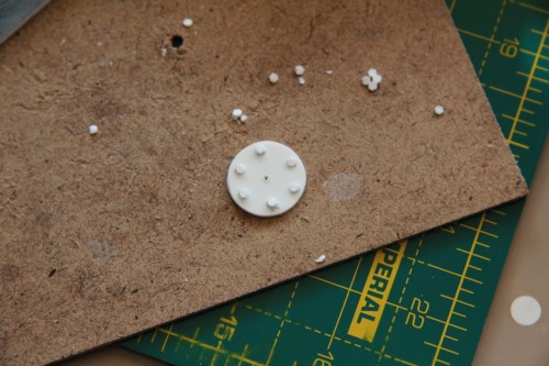 Turret access cover. Compass hole to be filled later
