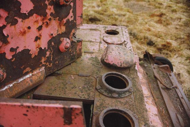 Layout of periscopes and air vent