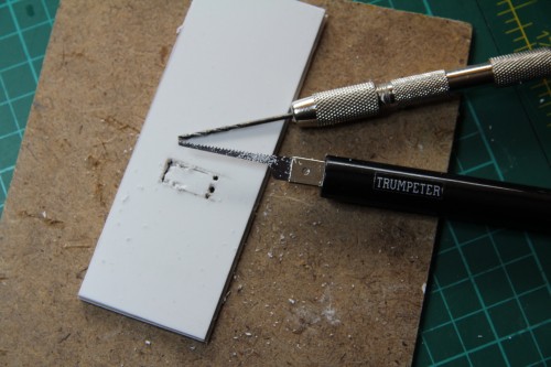 Cutting aperture for switch