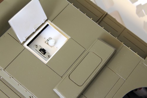 Power switch in place