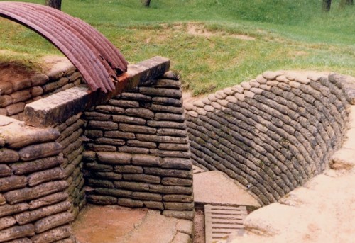 Vimy Ridge near Arras WW1 trenches