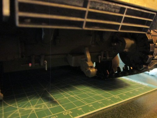 Used 1mm bolts and nuts with some fitted brass handles for the rear tow shackles.