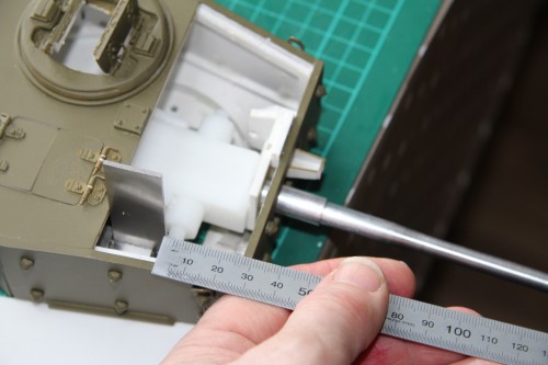 Finding the gap between mantlet and turret front plate