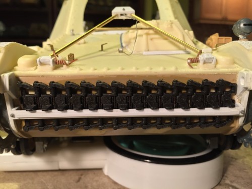Spare tracks holder