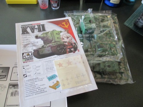 A lot of parts for a 'snap together' KV-2