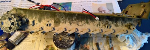 2) Plaster+Water+Vallejo Oiled Earth wash+Wilder European Earth