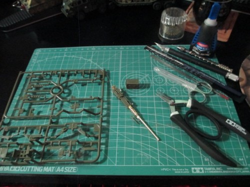 Working along on the kits.  The ABER brass is a perfect fit for the Tamiya parts.