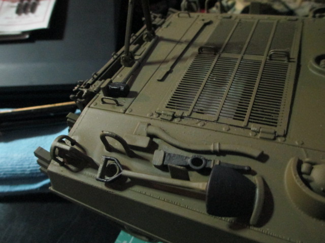 A little more paint work on the tools.