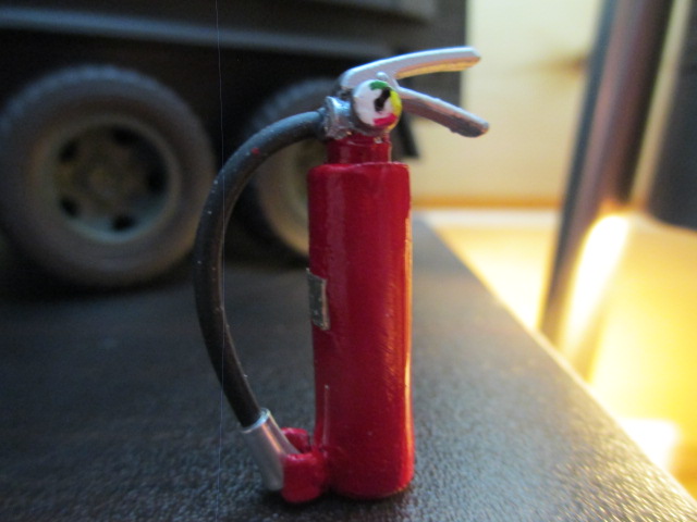 Paint on the extinguisher is finished