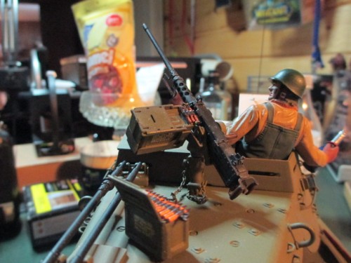 The back of the turret is turning out all right.