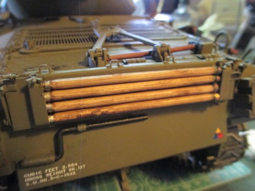Brass caps added to the cleaning rods.