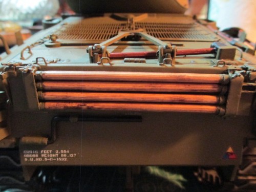 Olive Drab applied with the hairy stick finishes the job.