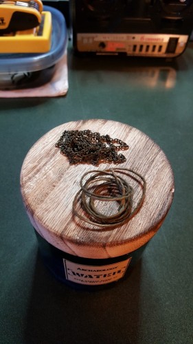 Scale chain and rope from Hobby Lobby