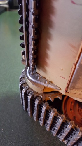 Fitment check for the transmission cover detail