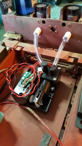 Taigen smoker mounted using 3 dots of the 3M clear tape