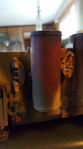 Amost done, still need to make a decision on using the new tow pintle or not.  May save it for my Tamiya Tiger and use that piece on this tank.