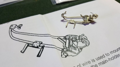 Stick to the illustrations and you'll have a relatively clean kit build.  I had to drill and tap to assemble through no fault of Schumo.  Ham handed, etc...etc...